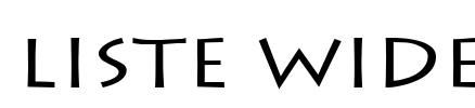 Liste Wide Font Image