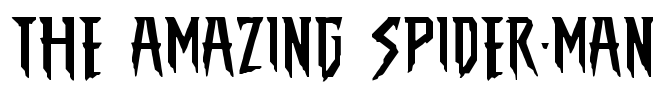 THE AMAZING SPIDER-MAN Font Image