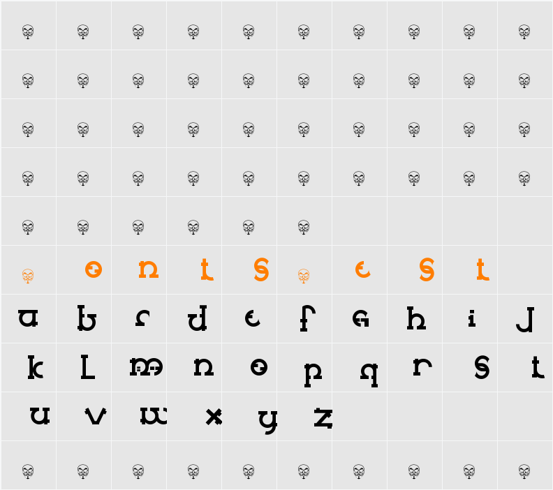 maopip Character Map