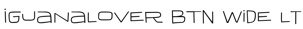 IguanaLover BTN Wide Lt Font Image