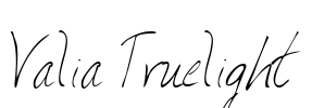 Valia Truelight Font Image