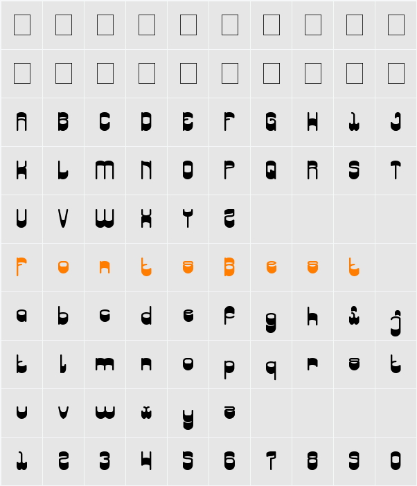 Singing Bird Character Map