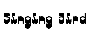 Singing Bird Font Image