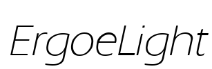 ErgoeLight Font Image