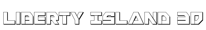 Liberty Island 3D Font Image