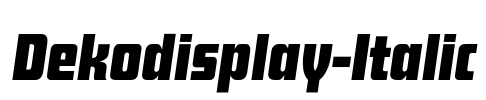 Dekodisplay-Italic