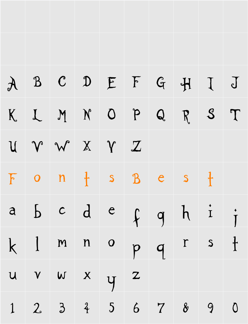 Rather Unfortunate Character Map