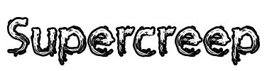 Supercreep Font Image