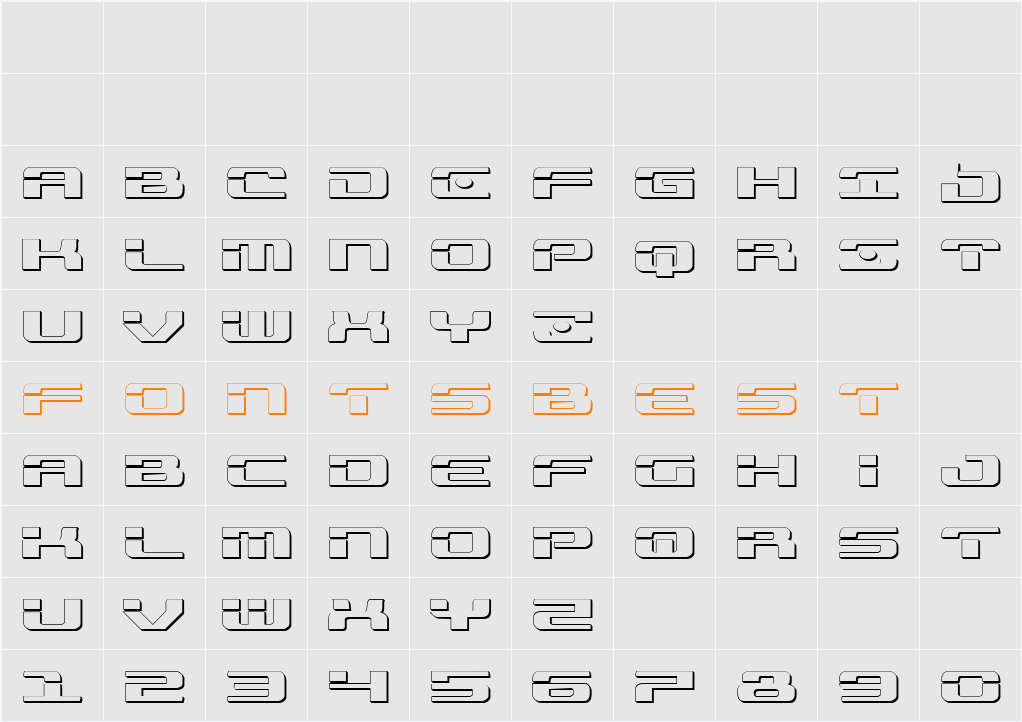 Troopers 3D Expanded Character Map