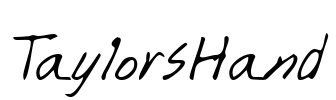 TaylorsHand Font Image