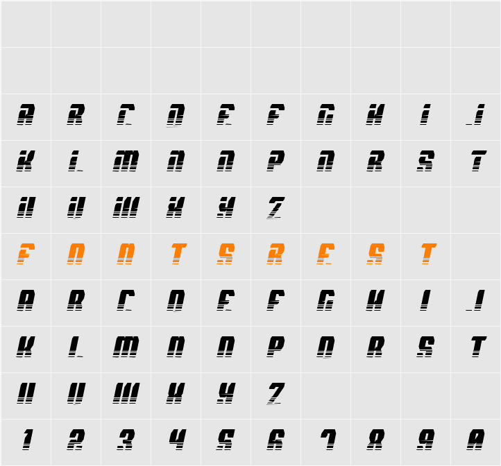 Spyh Character Map