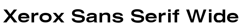 Xerox Sans Serif Wide