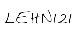 LEHN121 Font Image