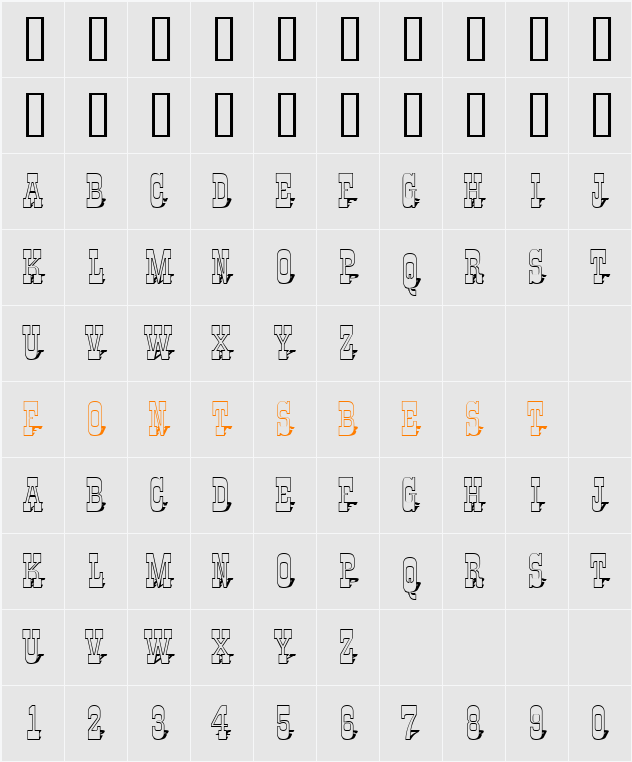 a_GildiaTitul3DSh Character Map