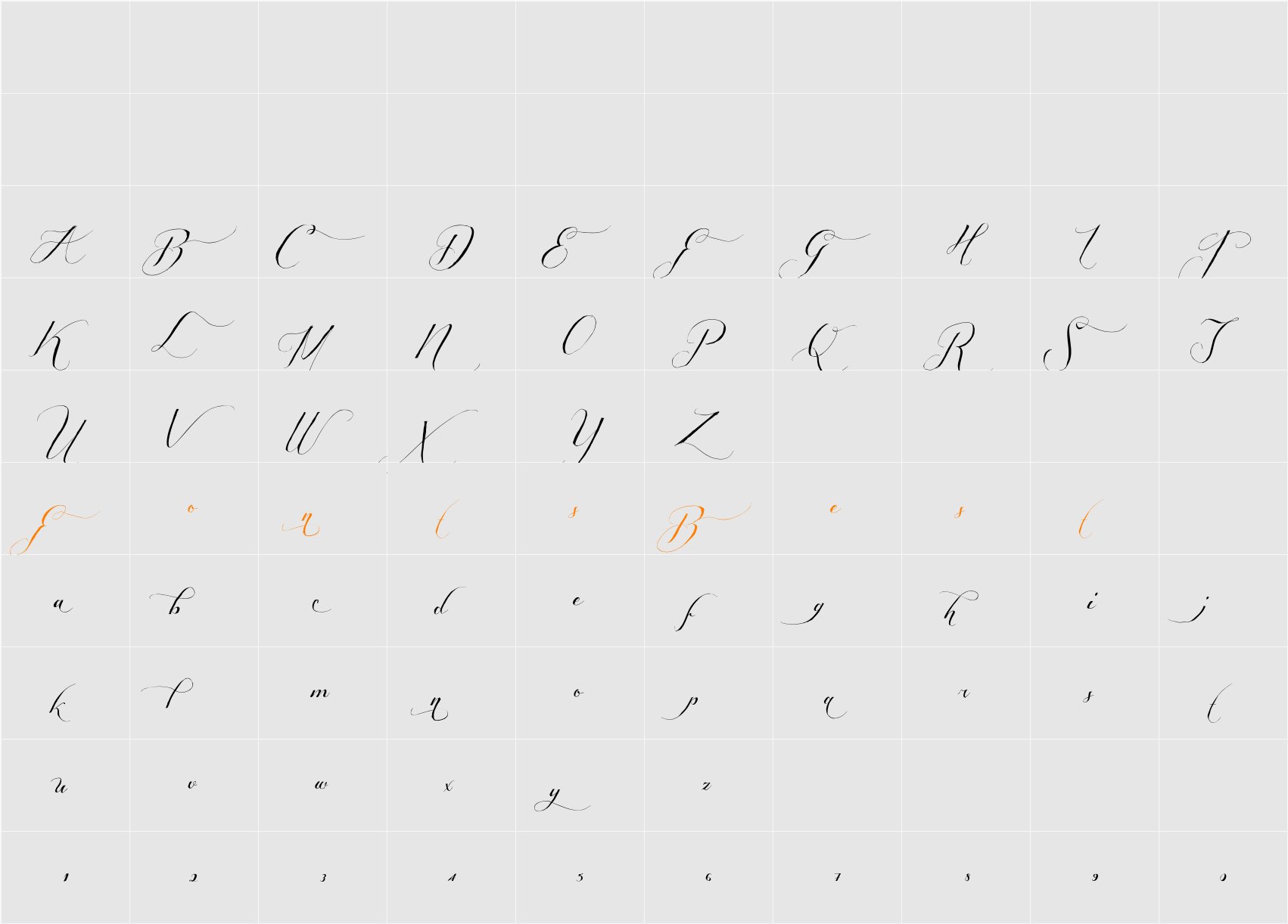 Shipped Goods 1 (Personal Use) Character Map