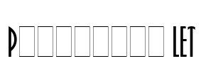Pritchard LET Font Image