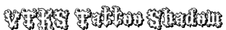 VTKS Tattoo Shadow Font Image