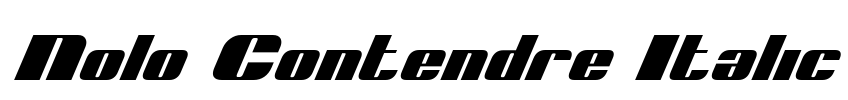 Nolo Contendre Italic