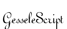 GesseleScript Font Image