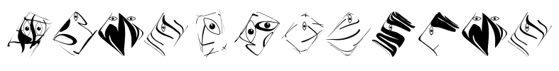 EyesNStrokes Font Image