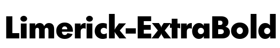 Limerick-ExtraBold Font Image