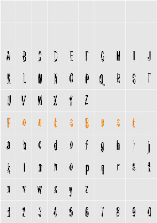 Hidden Zebra Character Map