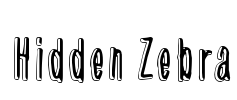 Hidden Zebra Font Image