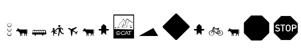 Zeichen Hundert Font Image