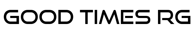Good Times Rg Font Image