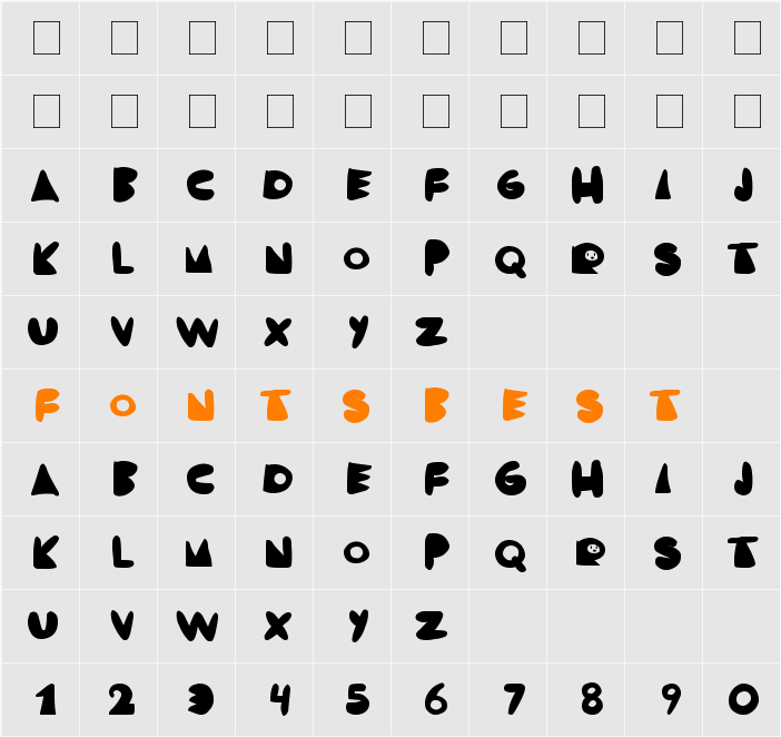 RODRIGO Character Map