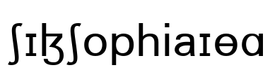 SILSophiaIPA Font Image