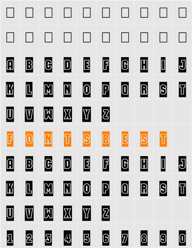 a_MachinaOrtoCmGr Character Map