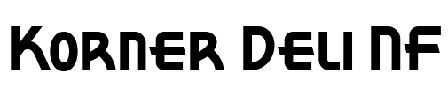 Korner Deli NF Font Image