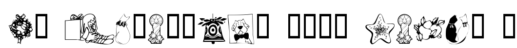 KR Christmas 2002 Dings 5 Font Image
