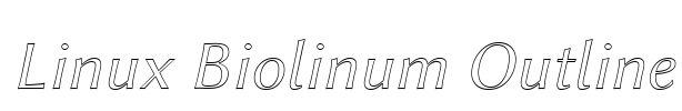 Linux Biolinum Outline