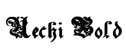 Uechi Bold Font Image