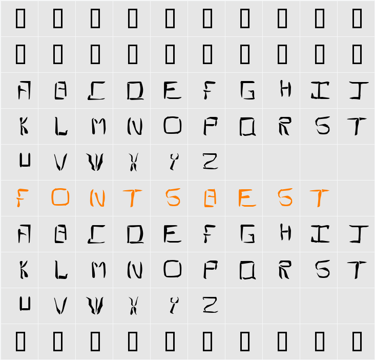 Climbatize Character Map