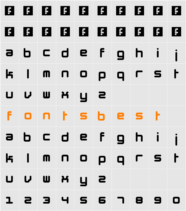 The Hummel Font Character Map