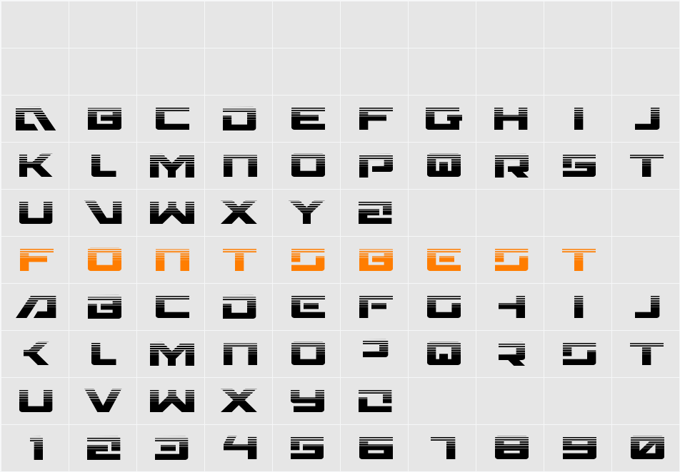 Wildcard Halftone Character Map