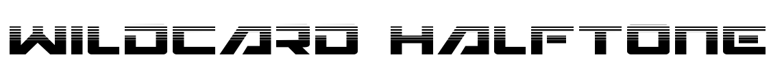 Wildcard Halftone Font Image