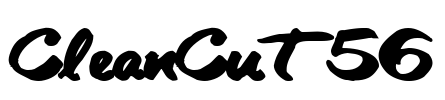 CleanCut56 Font Image