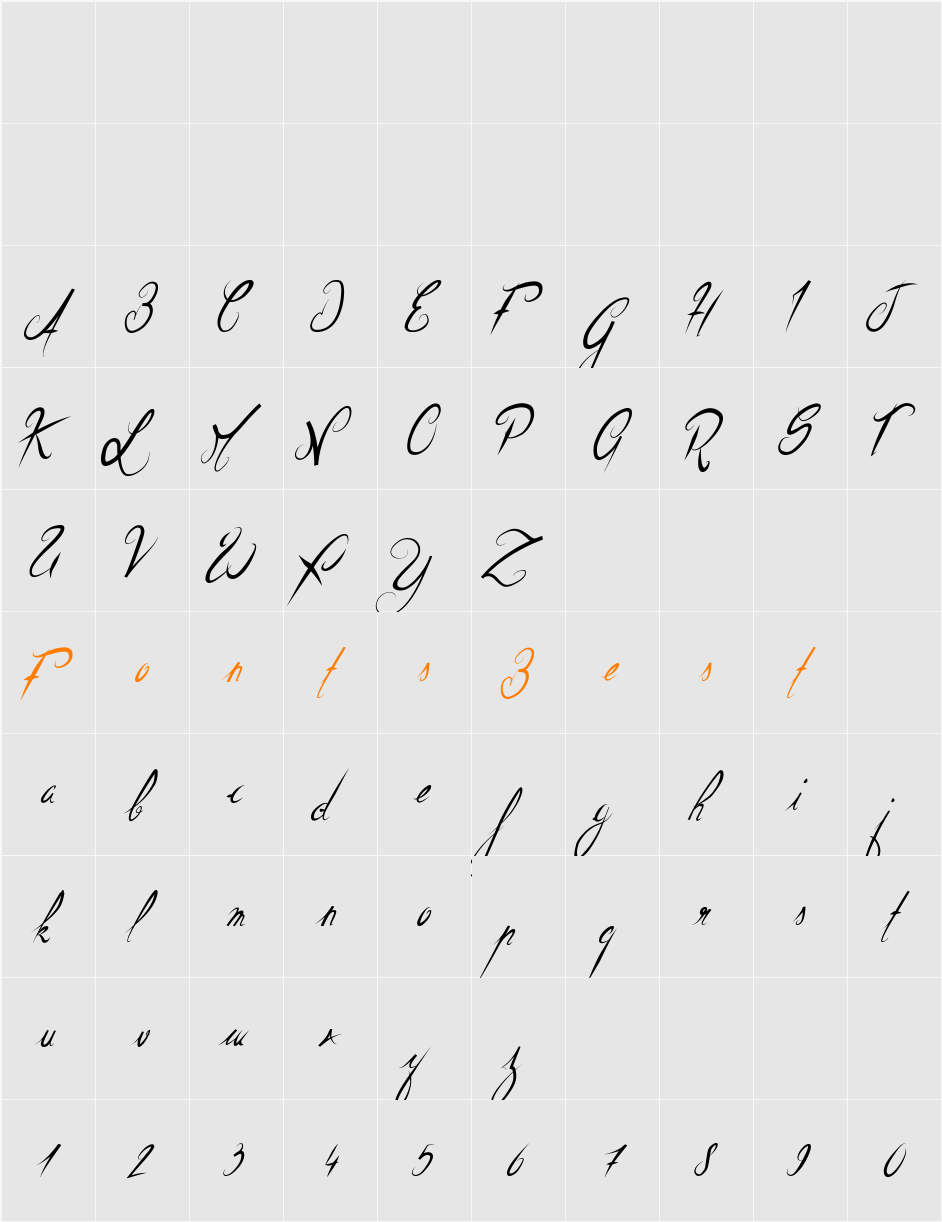 ElegantDragon Character Map