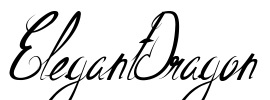 ElegantDragon Font Image