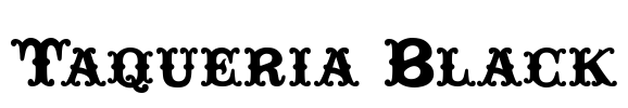 Taqueria Black Font Image
