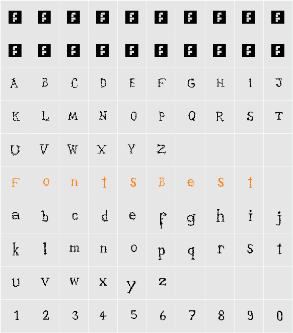 PixXary Character Map
