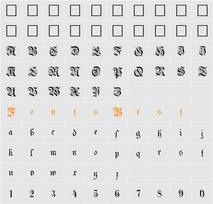 Uechi Character Map