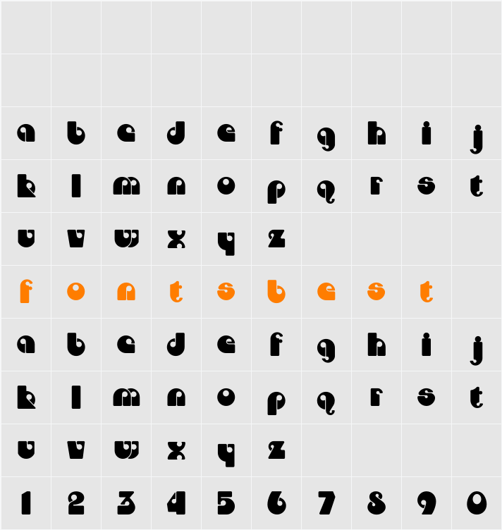 DojoCP Character Map