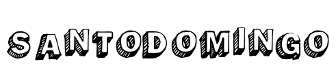 SantoDomingo Font Image