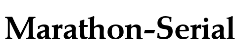 Marathon-Serial Font Image