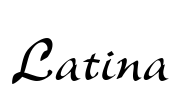 Latina Font Image